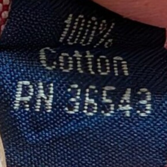 Tommy Hilfiger Men's Red Oxford Shirt L 16 34-35 Preppy Business Casual Academia - Picture 6 of 8